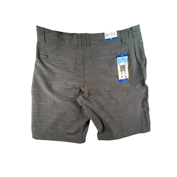 NWT, Hang-Ten, Men's 4 way Stretch, Lightweight Quick Dry Shorts Black, Size: 36 - Picture 2 of 12